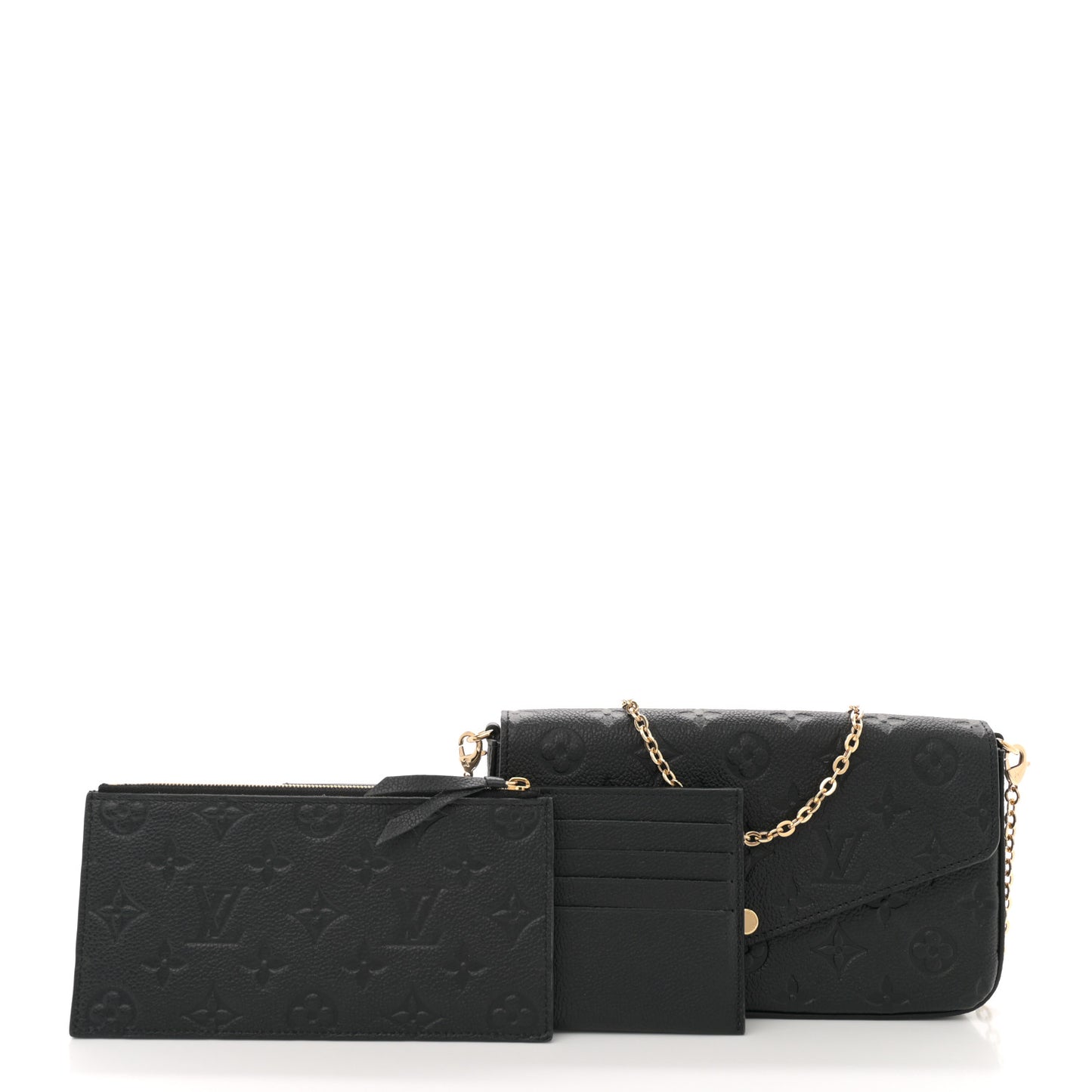 Empreinte Pochette Felicie Chain Wallet Black