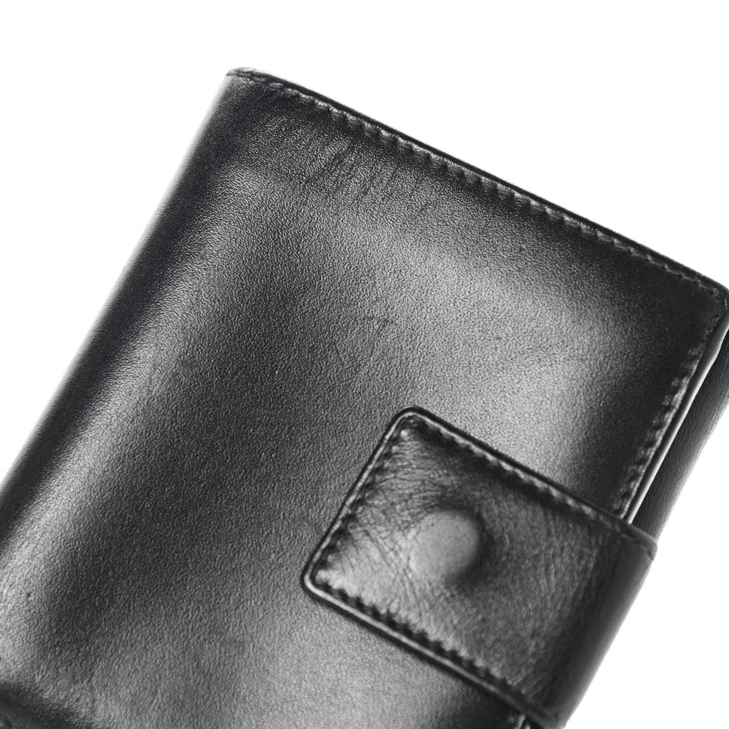 Calfskin Compact Wallet Black