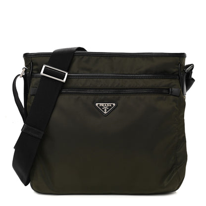 Prada Tessuto Nylon Messenger Bag Militare 1 of 14