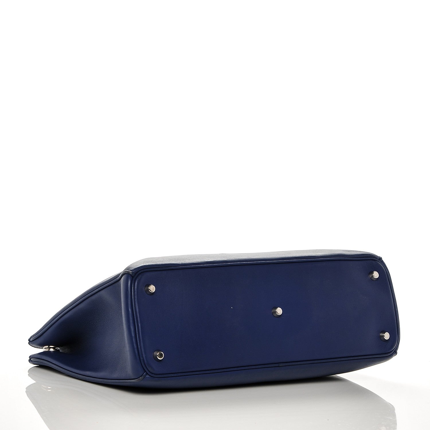 Christian Dior Smooth Calfskin Large Diorissimo Bag Navy Blue 4 of 11