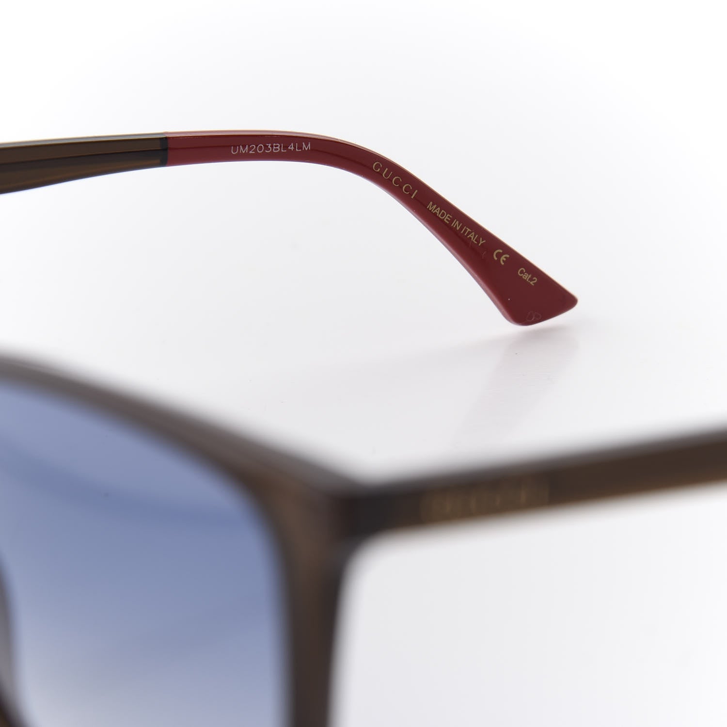 Gucci Acetate Square Frame Sunglasses GG0404S Brown 5 of 8