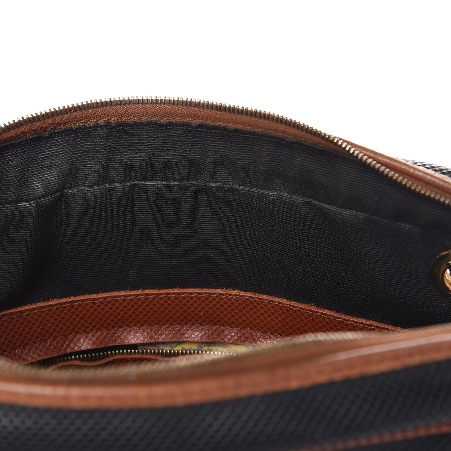Bottega Veneta Rubberized Canvas Braided Handle Bag Navy 9 of 11
