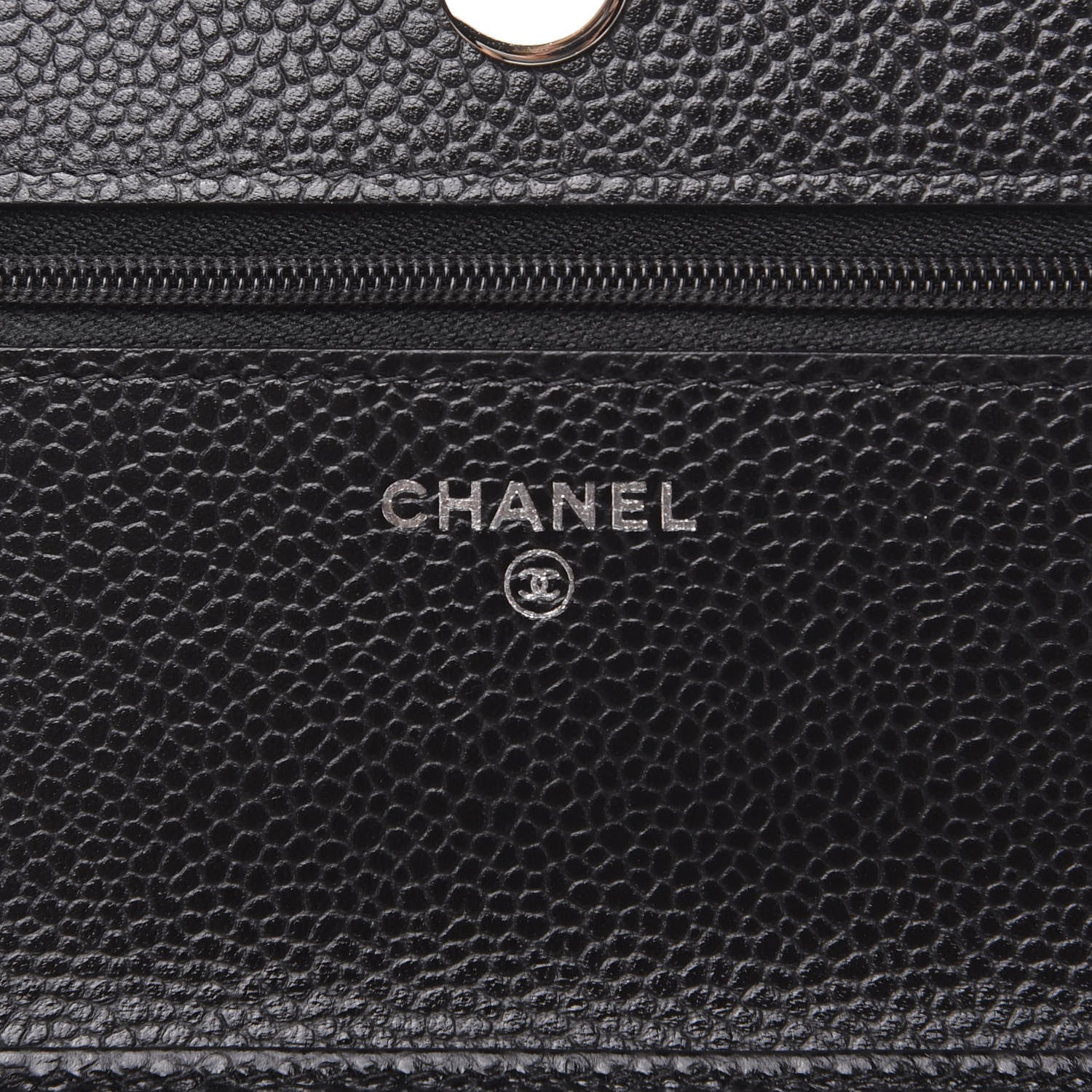 Chanel Caviar Quilted Wallet On Chain WOC Black 5 of 10