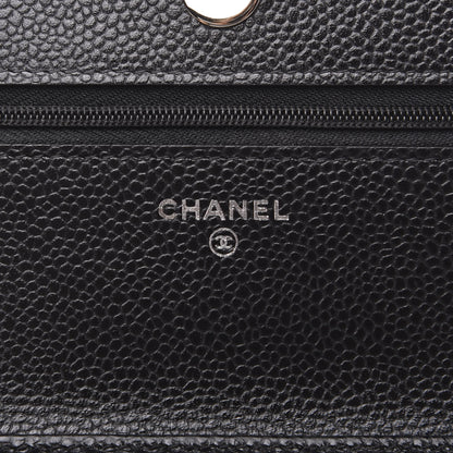 Chanel Caviar Quilted Wallet On Chain WOC Black 5 of 10