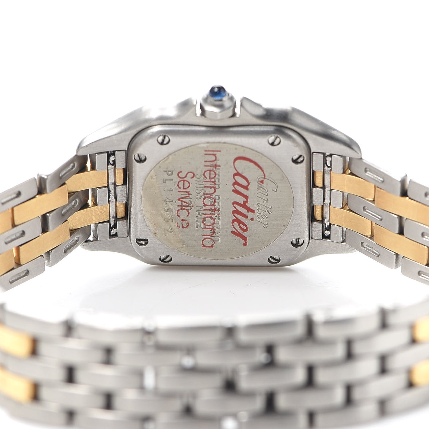 Stainless Steel 18K Yellow Gold 22mm Panthere Quartz Watch