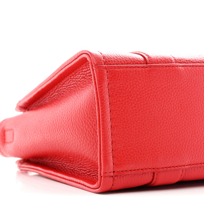 Marc Jacobs Grained Calfskin Small The Tote Bag True Red 10 of 11