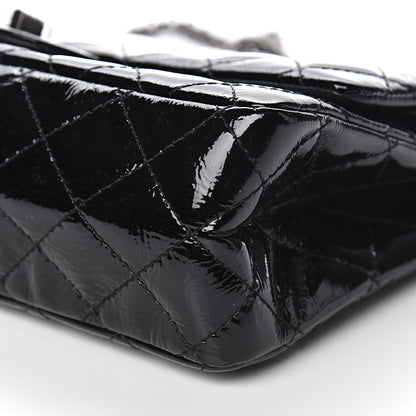 Chanel Distressed Patent Quilted 2.55 Reissue 226 Flap Black 13 of 14