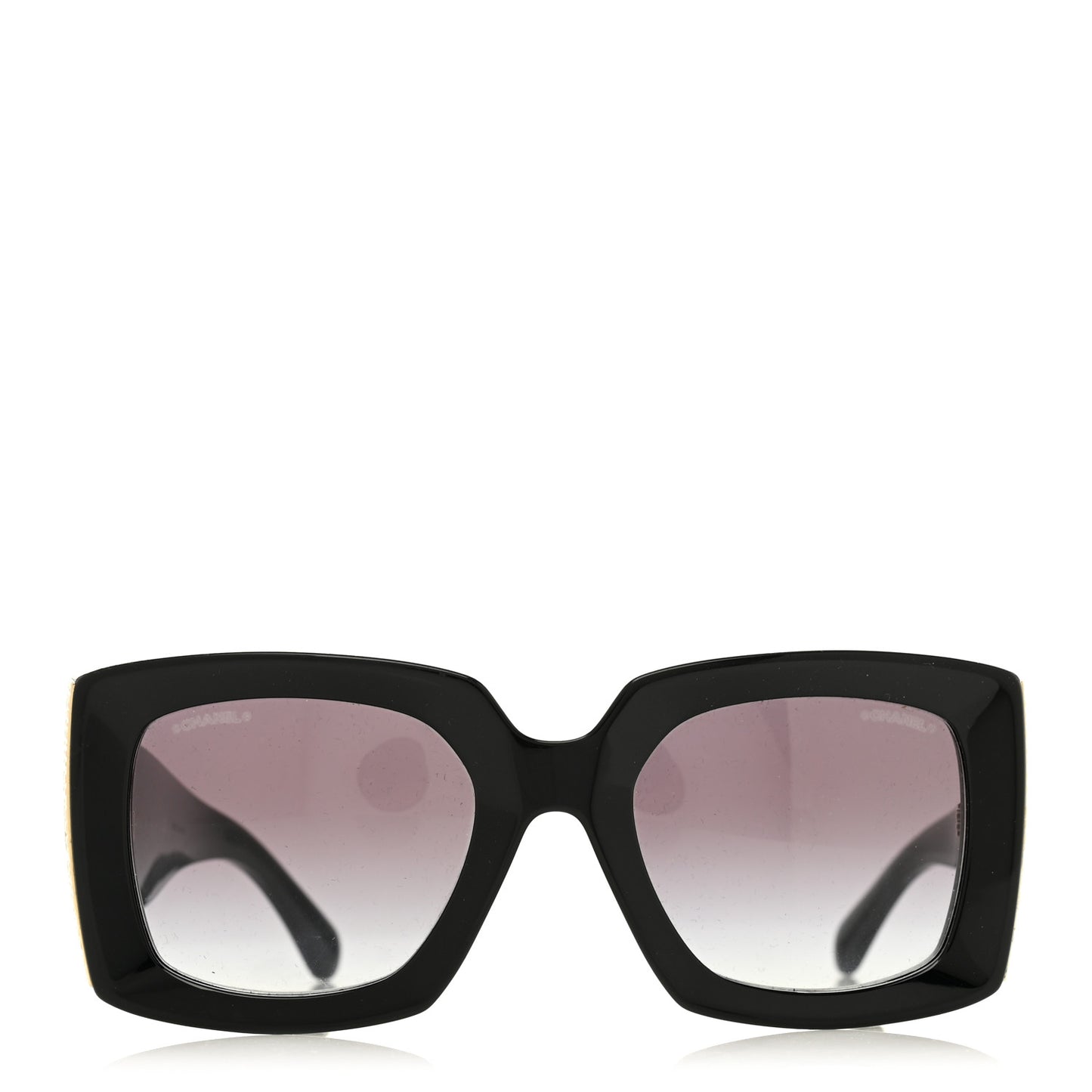 Acetate Rectangle Sunglasses 5435-A Black