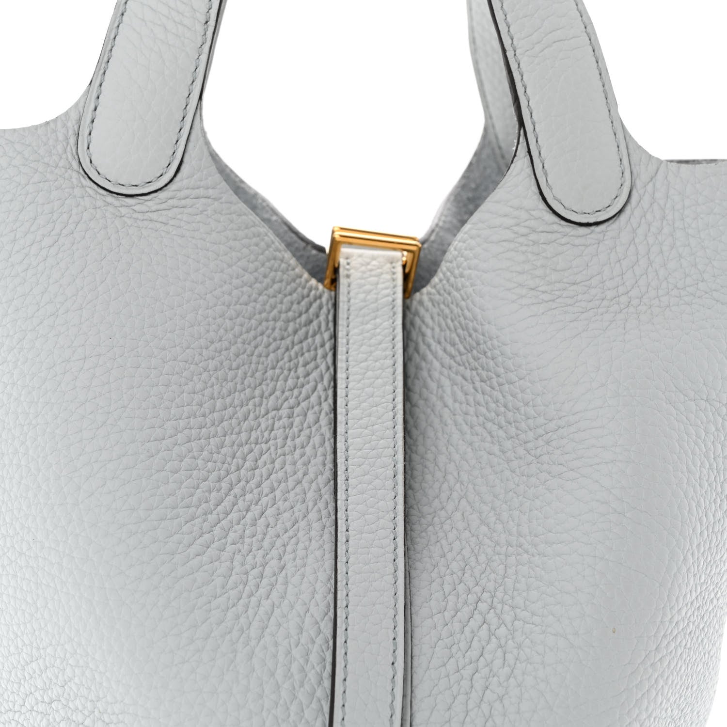 Hermes Taurillon Clemence Picotin Lock 18 PM Bleu Pale 8 of 11