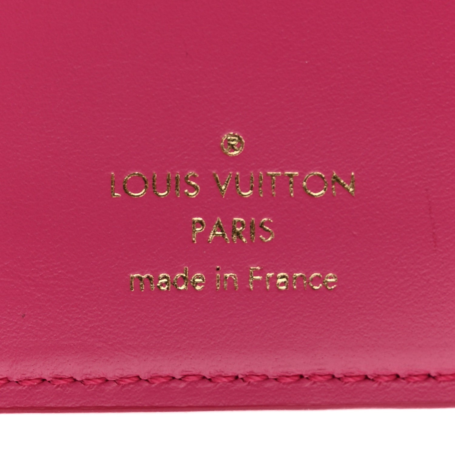 Louis Vuitton Calfskin Nanogram Embossed Lou Wallet Rose 7 of 10