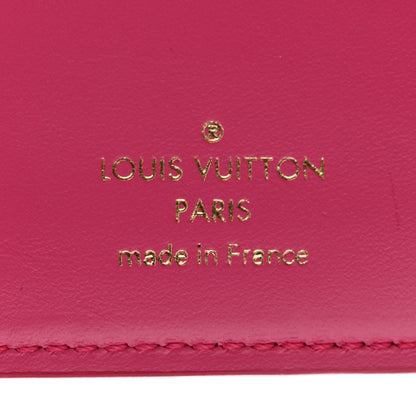 Louis Vuitton Calfskin Nanogram Embossed Lou Wallet Rose 7 of 10