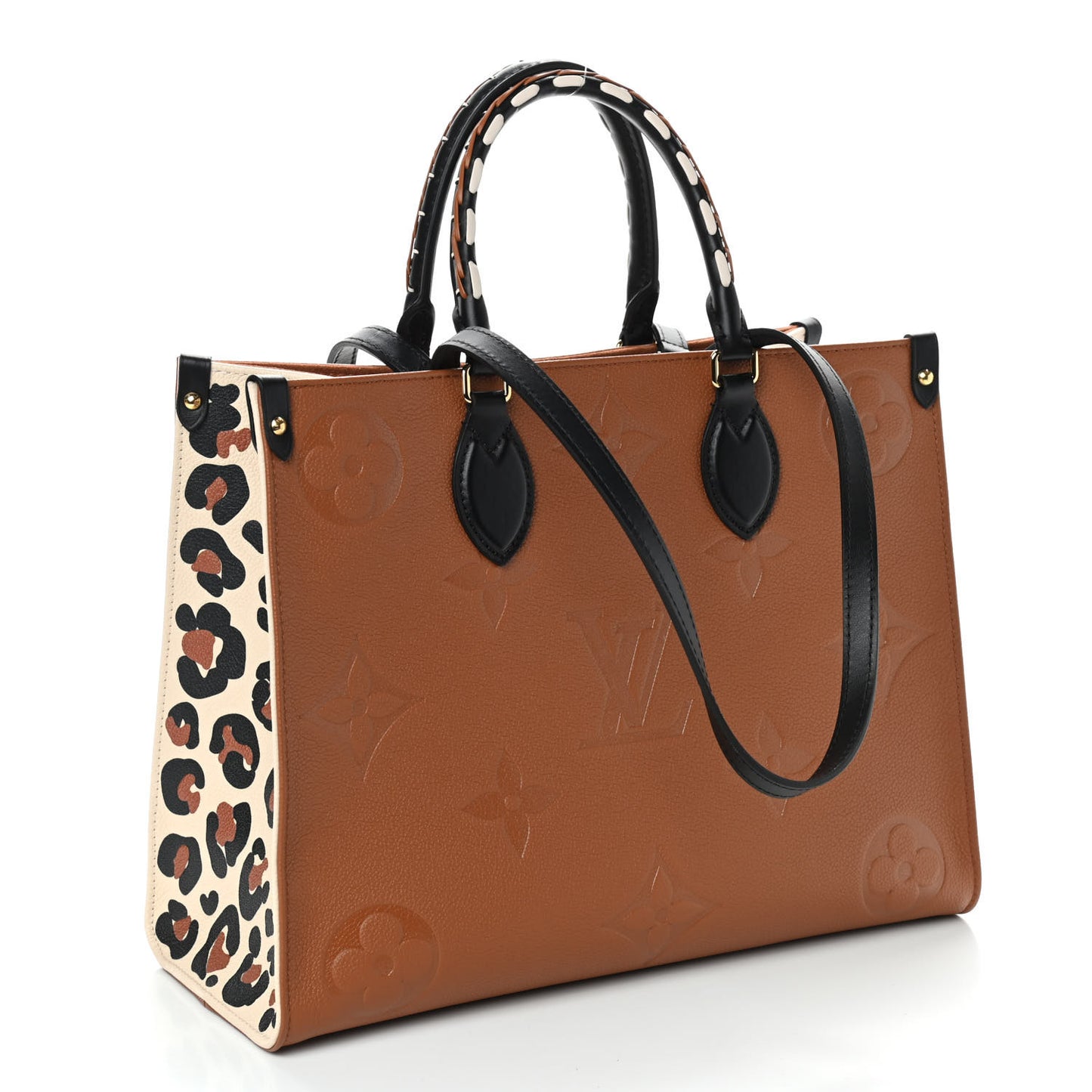 Empreinte Monogram Giant Wild At Heart Onthego MM Caramel