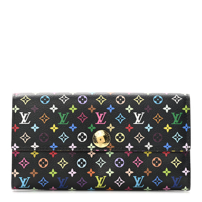 Louis Vuitton Monogram Multicolor Sarah Wallet Black 1 of 9