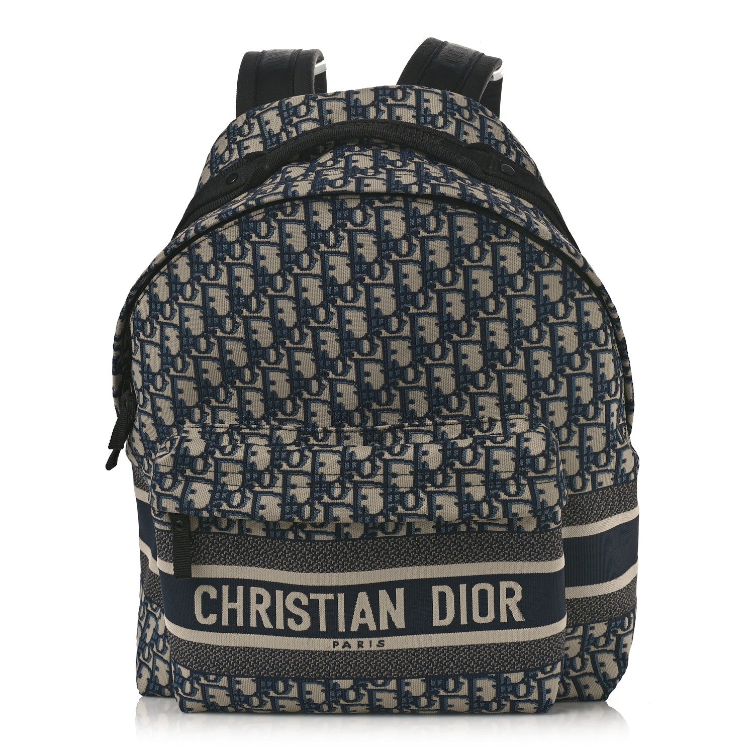Christian Dior Oblique Diortravel Backpack Blue 1 of 9