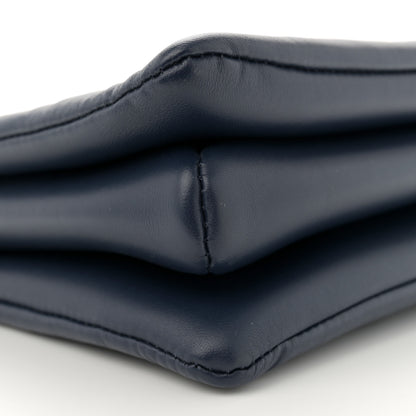 Louis Vuitton Lambskin Embossed Monogram Coussin PM Navy 8 of 9