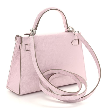 Hermes Epsom Mini Kelly Sellier 20 Mauve Pale 3 of 10