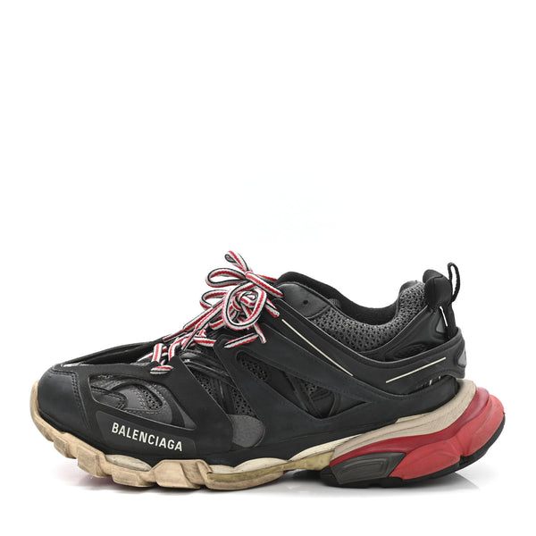 Balenciaga Mesh Nylon Mens Track Sneakers 42 Gris Black 1860211
