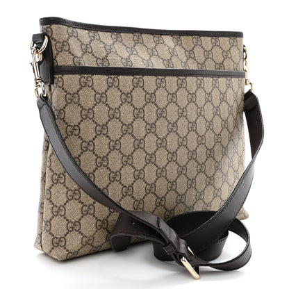Gucci GG Plus Monogram Medium Flat Messenger Bag Dark Brown 3 of 10
