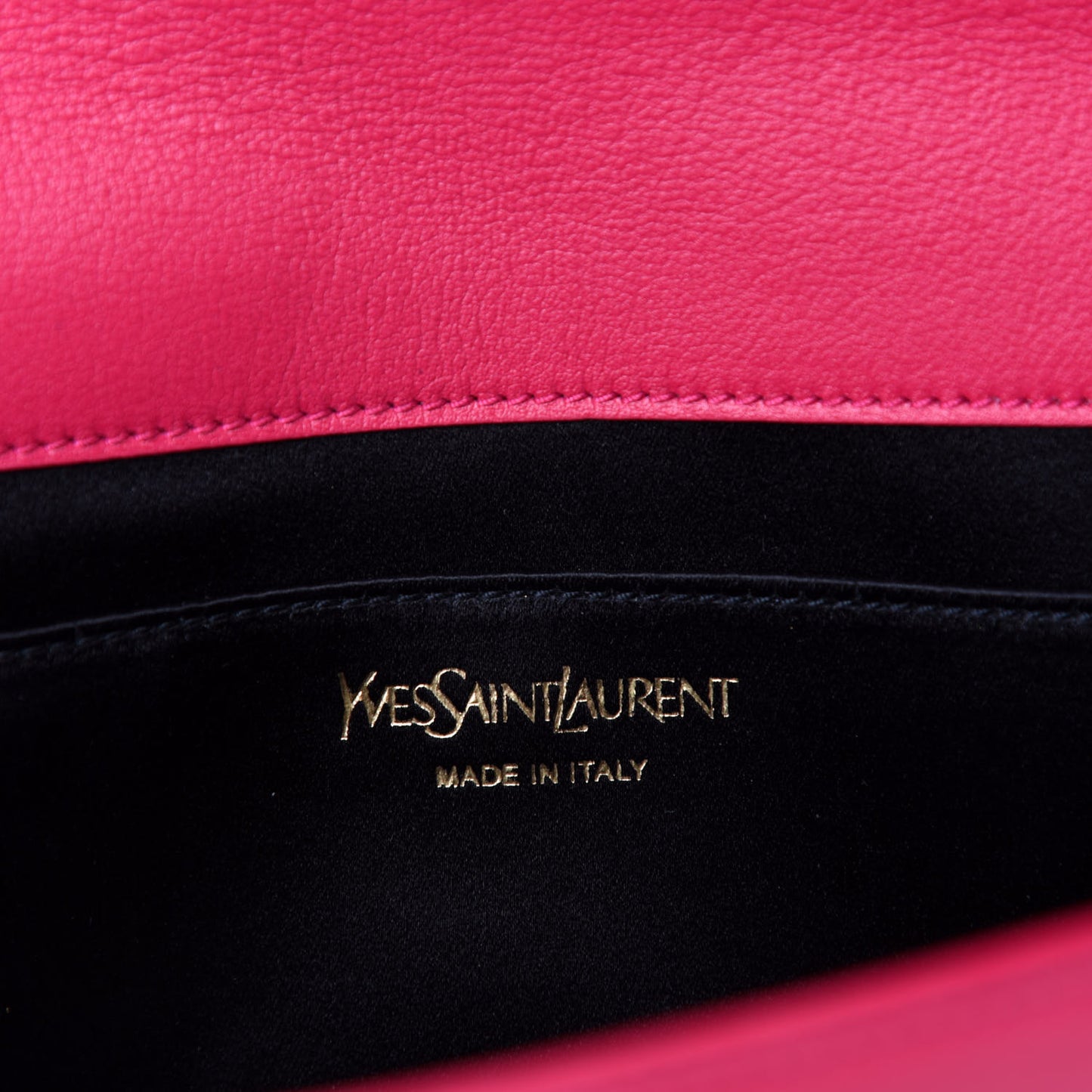Calfskin Monogram Large Belle De Jour Clutch Lipstick Fuchsia