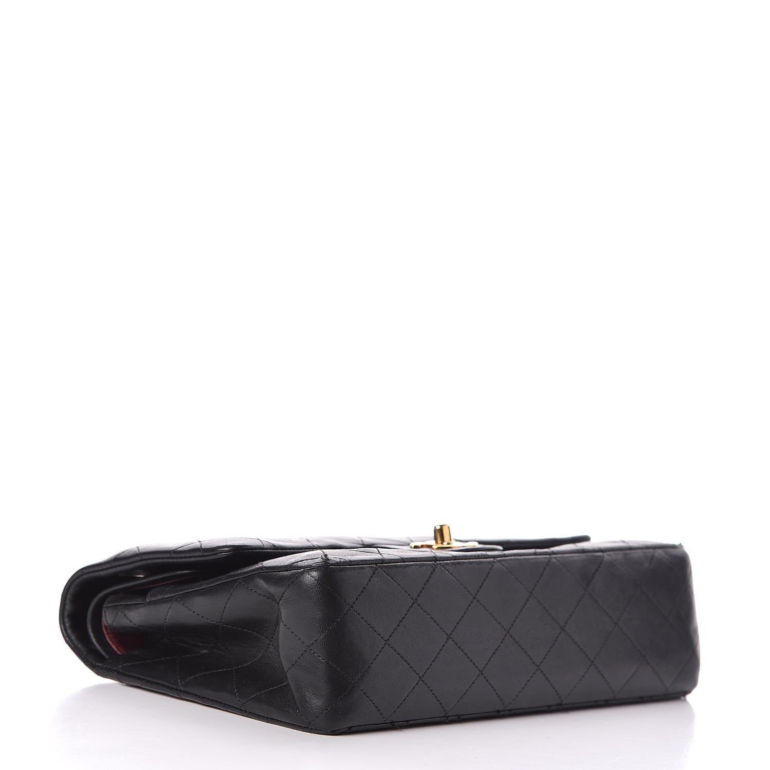 Chanel Lambskin Quilted Medium Double Flap Black 4 of 18