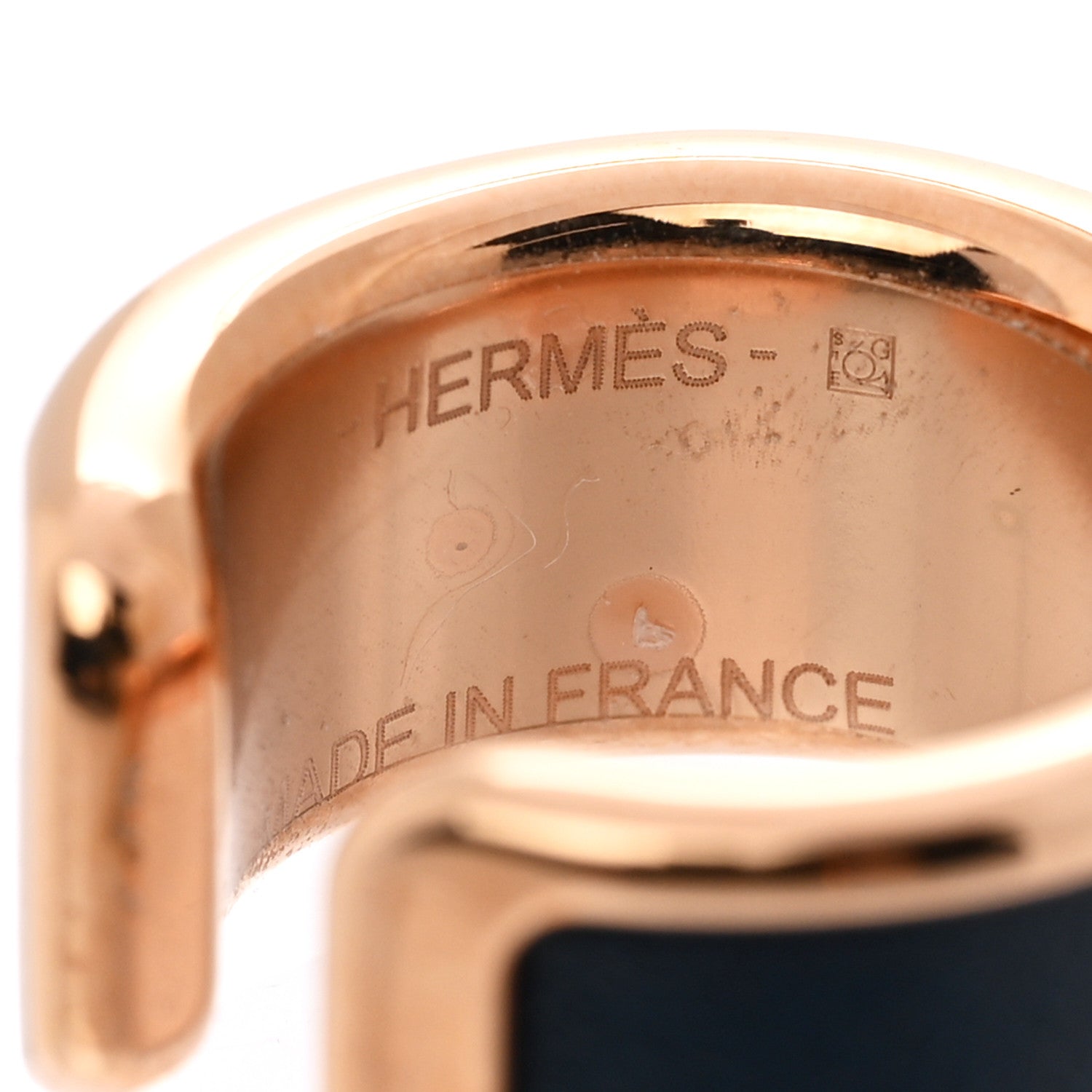 Hermes Box Olympe Ear Cuff PM Bleu De Prusse 3 of 4