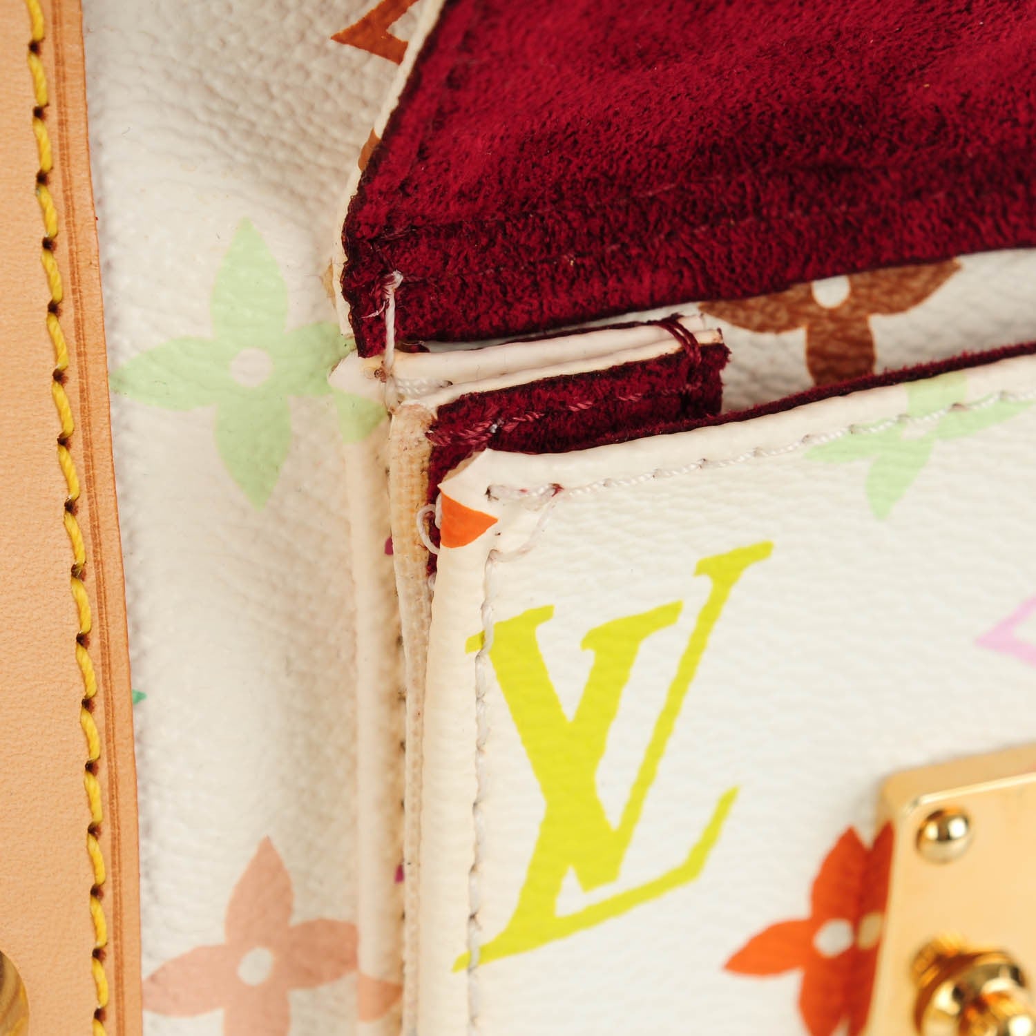 Louis Vuitton Monogram Multicolor Keepall 45 White 7 of 7