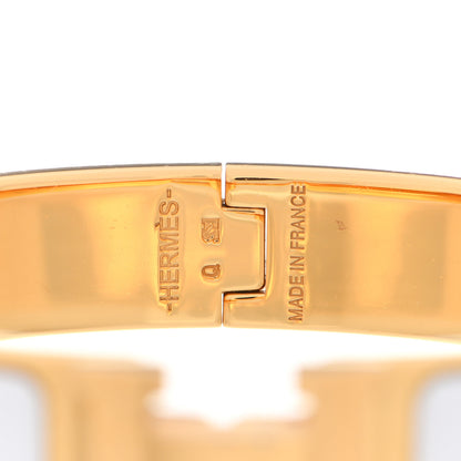 Hermes Enamel Narrow Clic Clac H Bracelet GM White 4 of 9