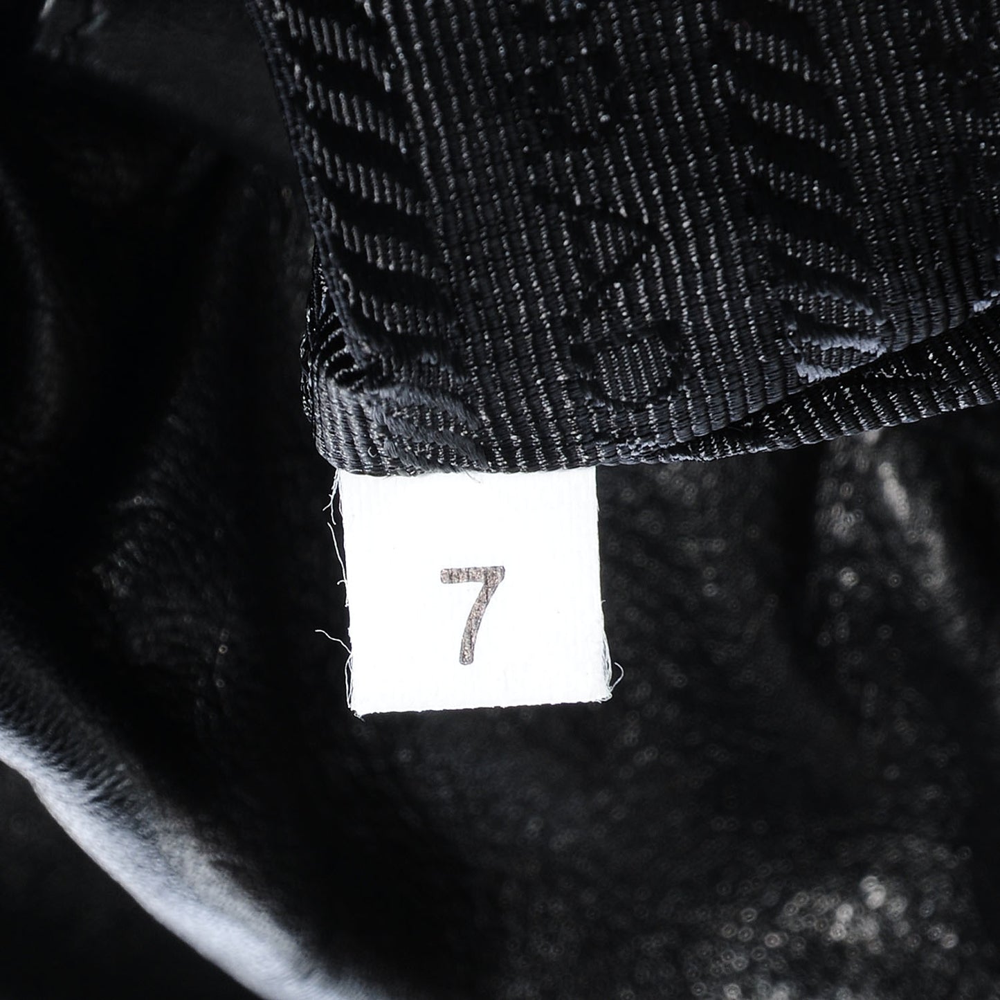 Nappa Drawstring Tote Black