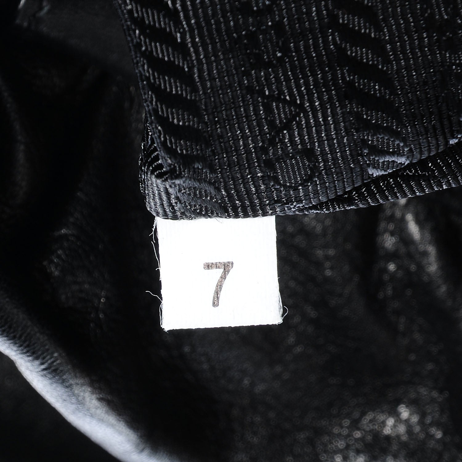Prada Nappa Drawstring Tote Black 7 of 10