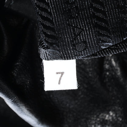 Prada Nappa Drawstring Tote Black 7 of 10