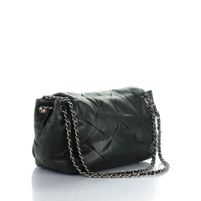 Chanel Iridescent Calfskin Glint Accordion Flap Black 3 of 8