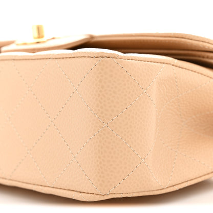 Chanel Caviar Quilted Small Double Flap Beige 10 of 11