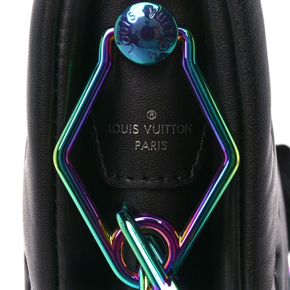 Louis Vuitton Lambskin Embossed Monogram LV Ski Coussin PM Black Multicolor 9 of 12
