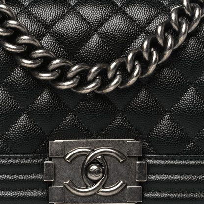 Chanel Caviar Quilted Small Boy Flap Black 8 of 11