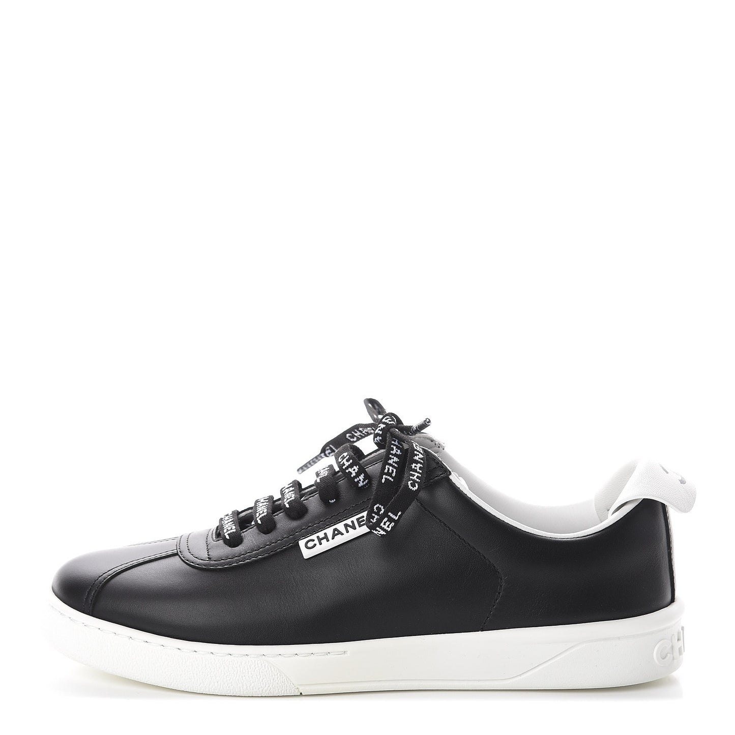 Calfskin CC Womens Sneakers 36 Black