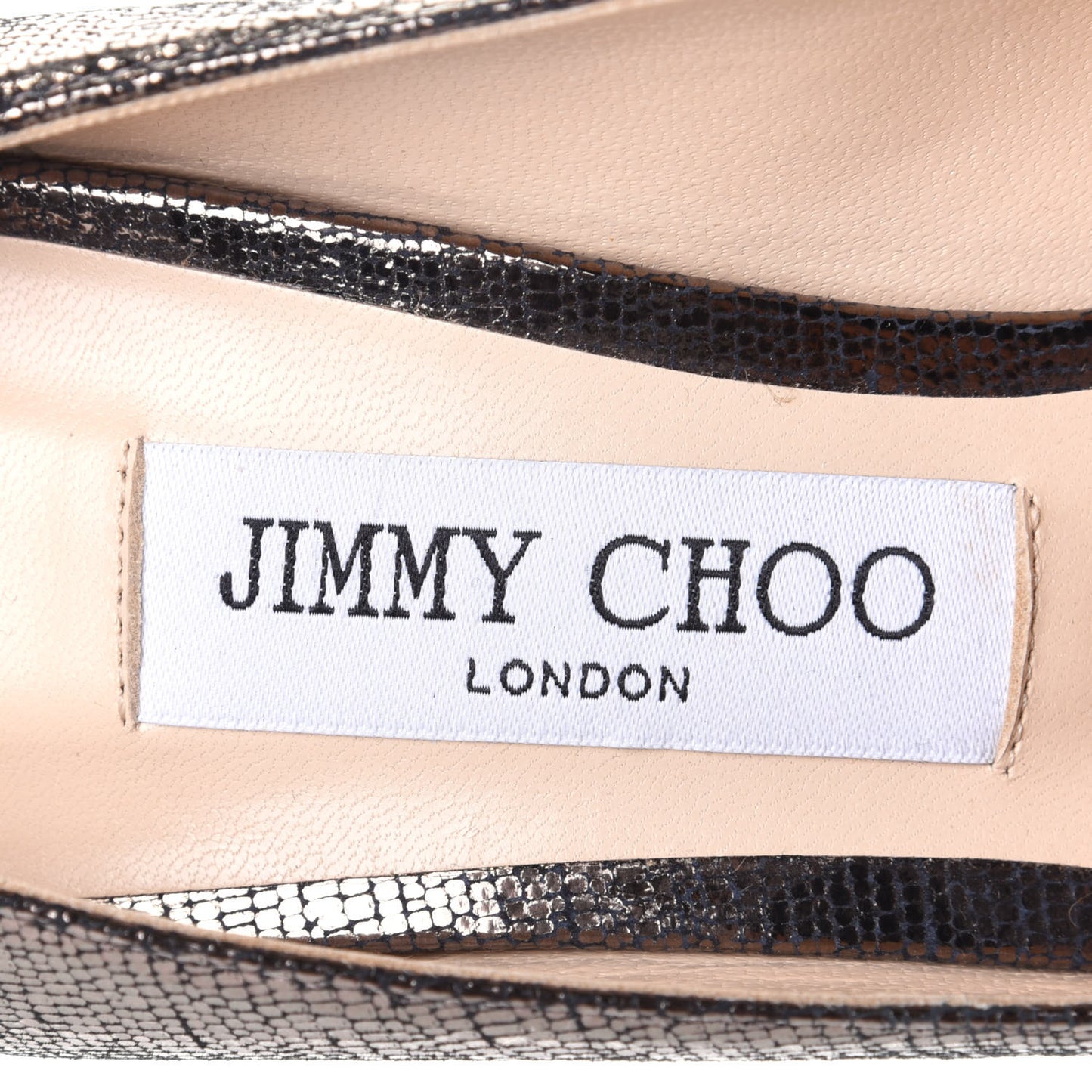 Metallic Lizard Printed Romy 100 Pumps 38.5