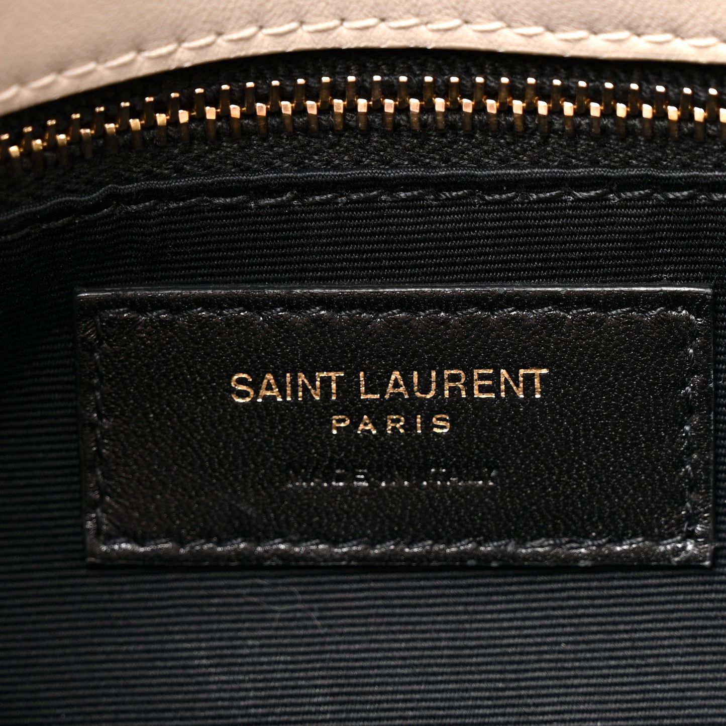 Lambskin Quilted Small Loulou Puffer Monogram Chain Satchel Crema Soft