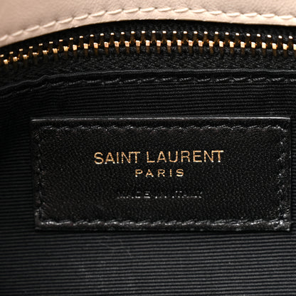 Saint Laurent Lambskin Quilted Small Loulou Puffer Monogram Chain Satchel Crema Soft 6 of 13