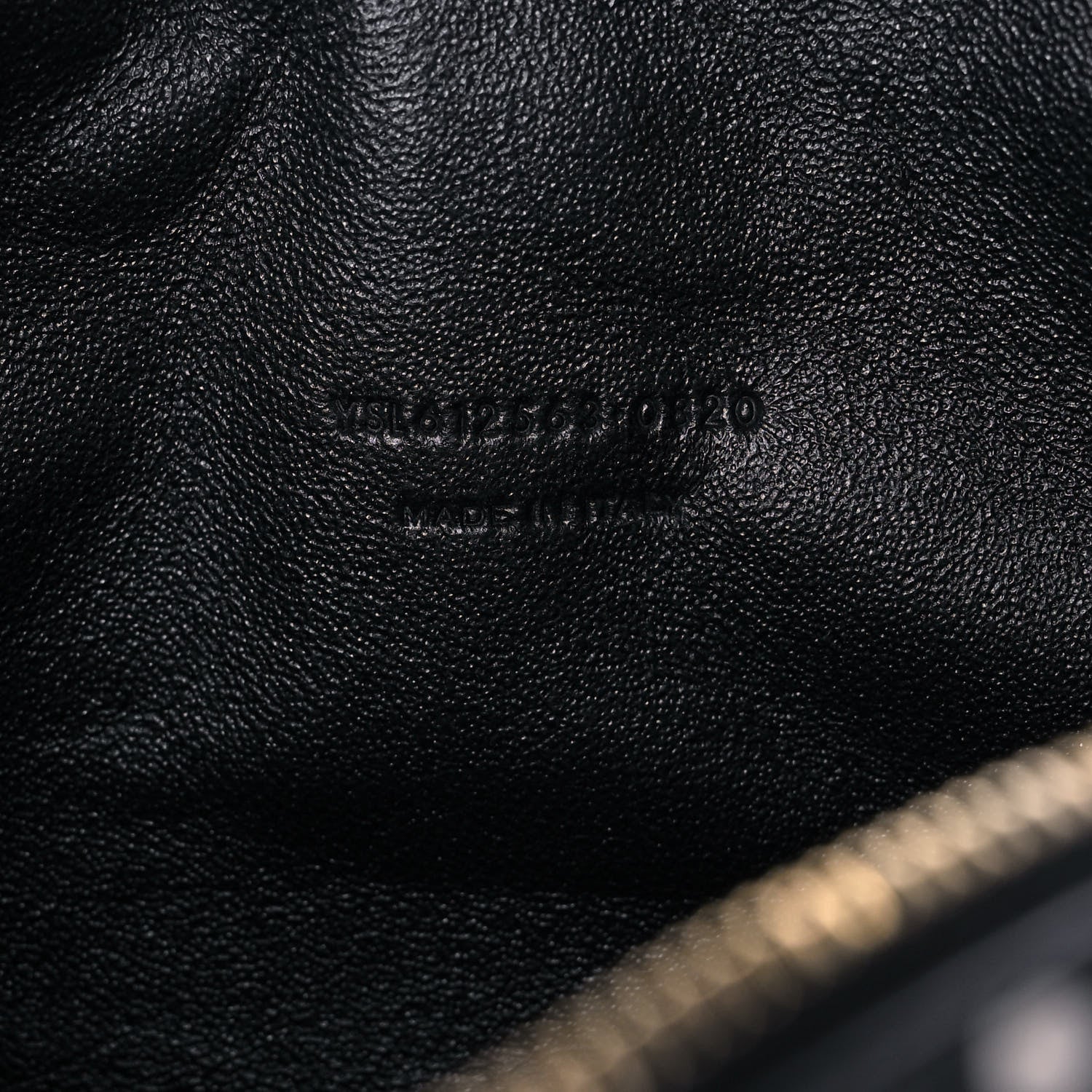 Saint Laurent Calfskin Printed Polka Dot Mini Lou Camera Bag Black Crema Soft 7 of 13