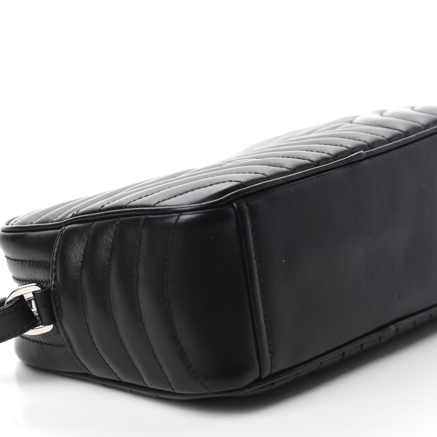Soft Calfskin Diagramme Crossbody Bag Black