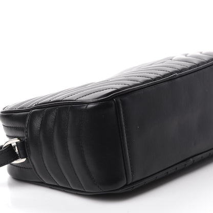 Prada Soft Calfskin Diagramme Crossbody Bag Black 6 of 9
