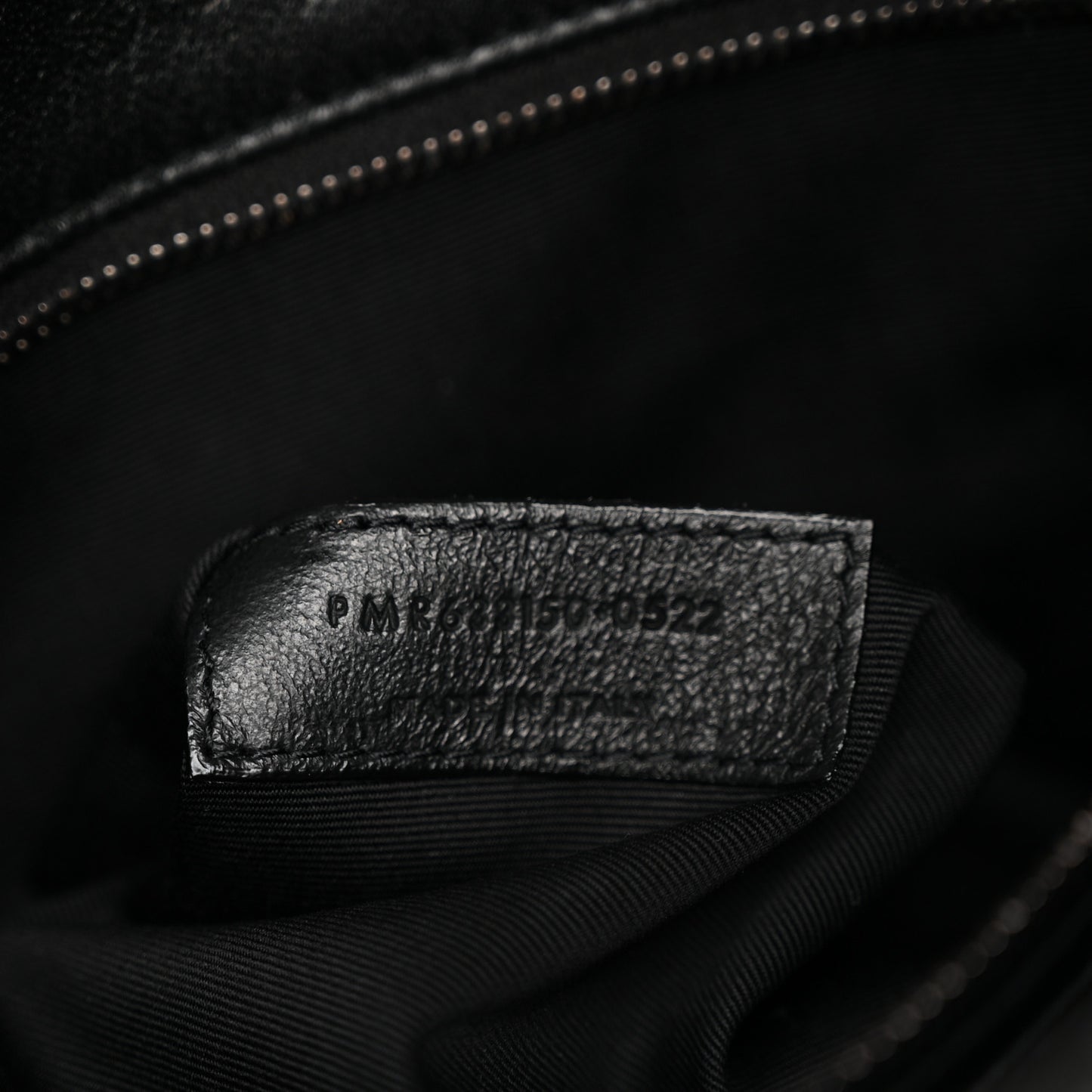 Crinkled Calfskin Monogram Medium Niki Chain Satchel Black
