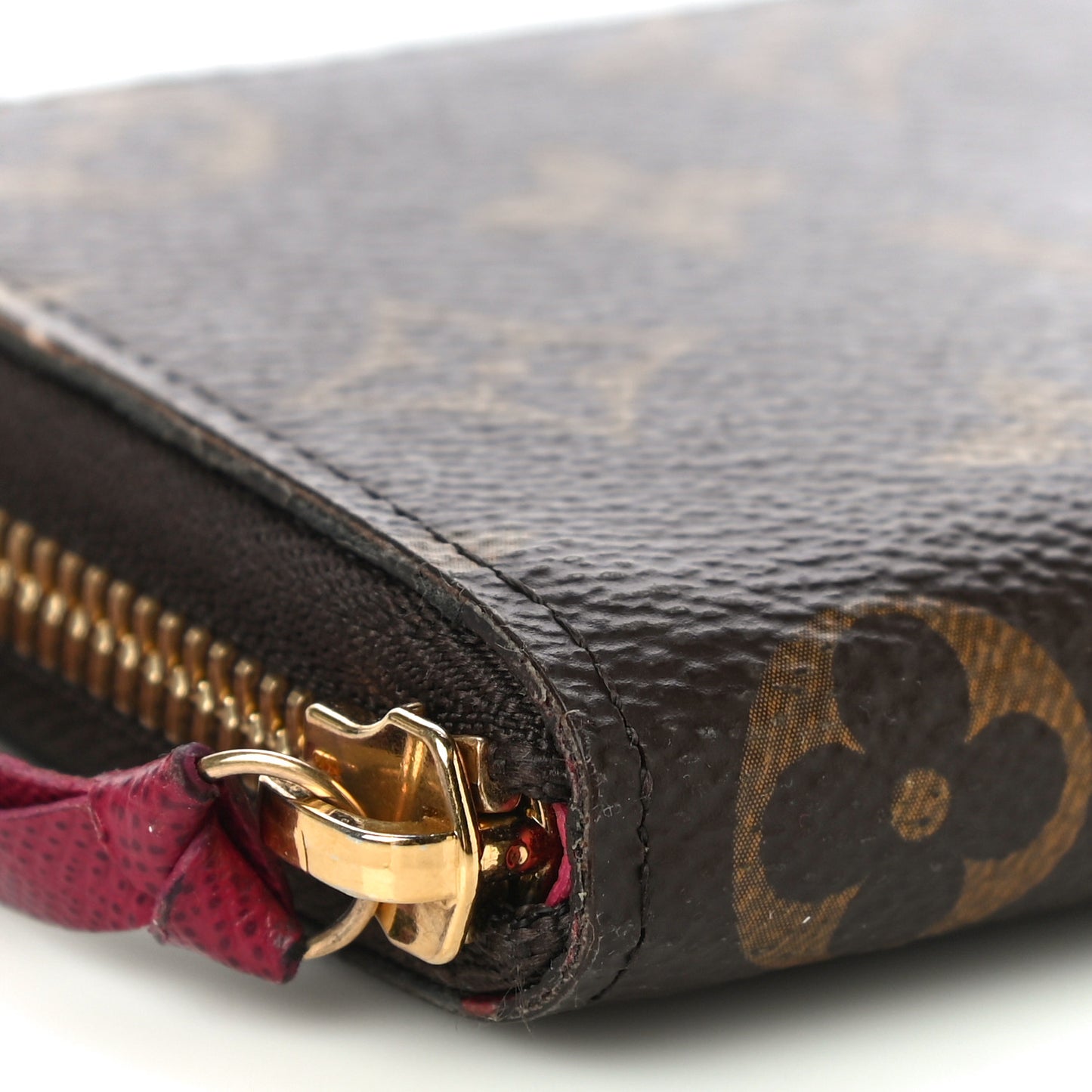 Monogram Clemence Wallet Fuchsia