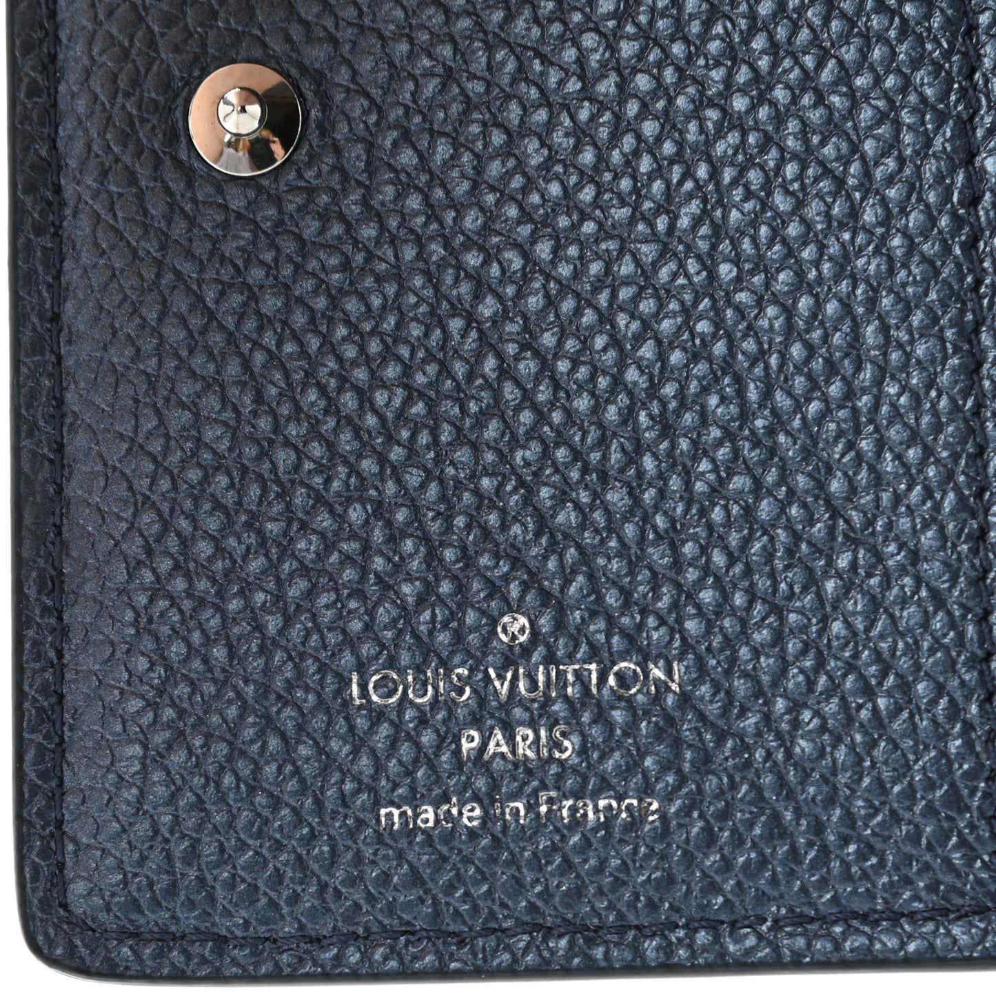Metallic Empreinte Clea Wallet Navy Nacre