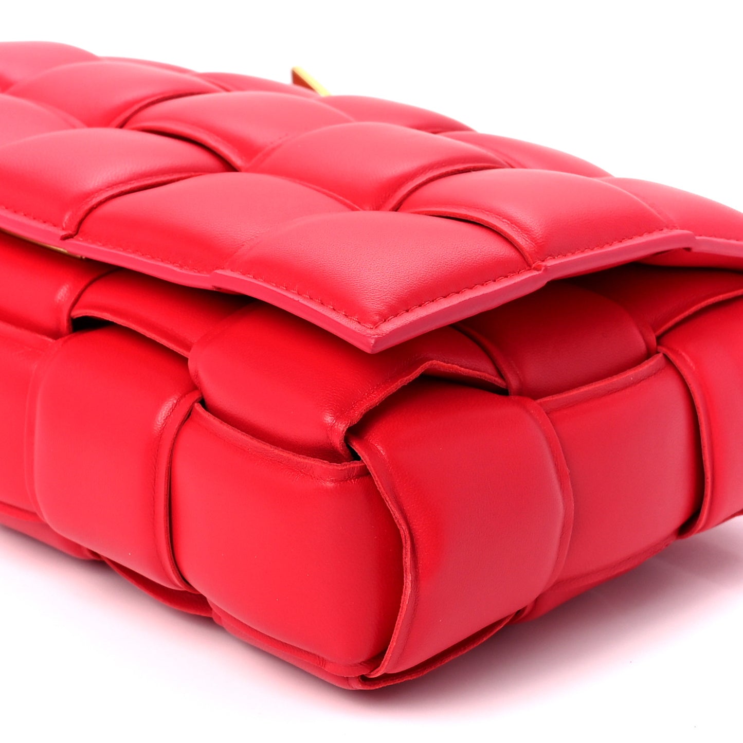 Nappa Maxi Intreccio Padded Cassette Crossbody Bag Firework