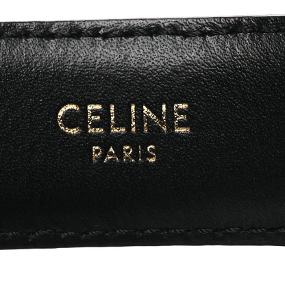 Celine Box Calfskin Medium Triomphe Belt 80 32 Black 5 of 7