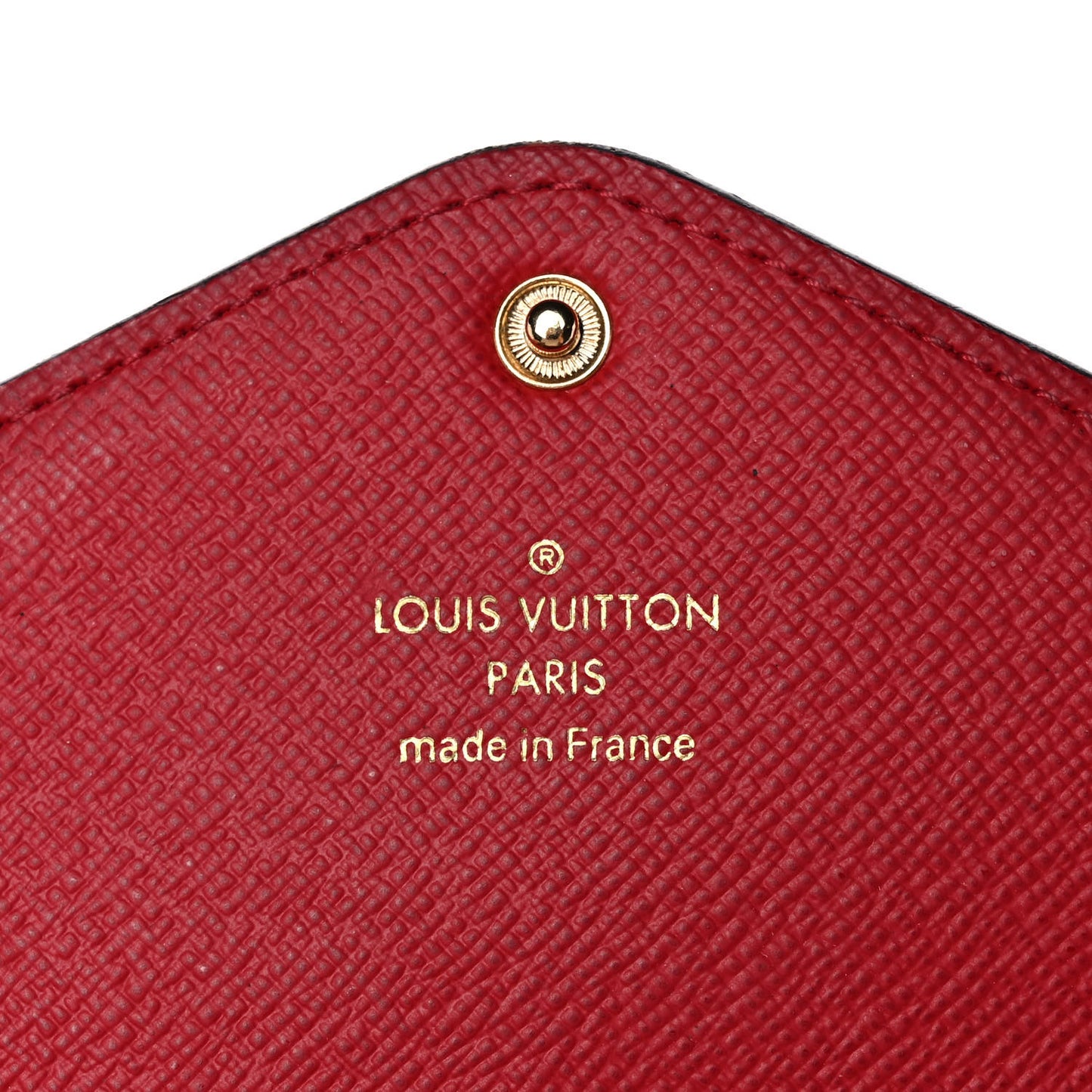 Damier Ebene Josephine Wallet Red