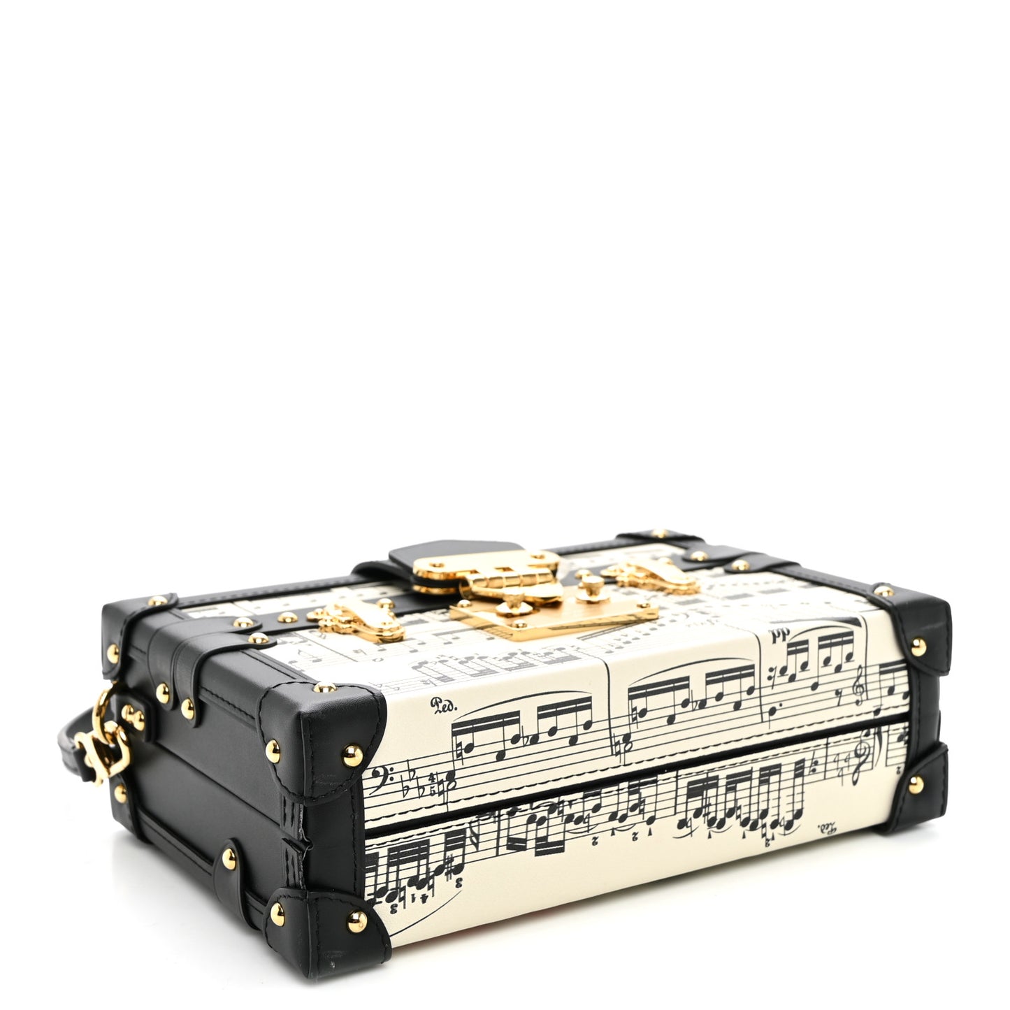 Calfskin LV Symphony Petite Malle White Black