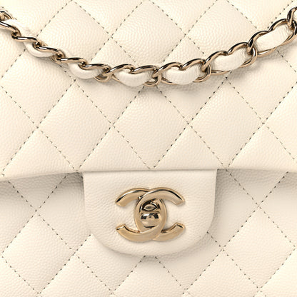 Chanel Caviar Quilted Small Double Flap White 8 of 10