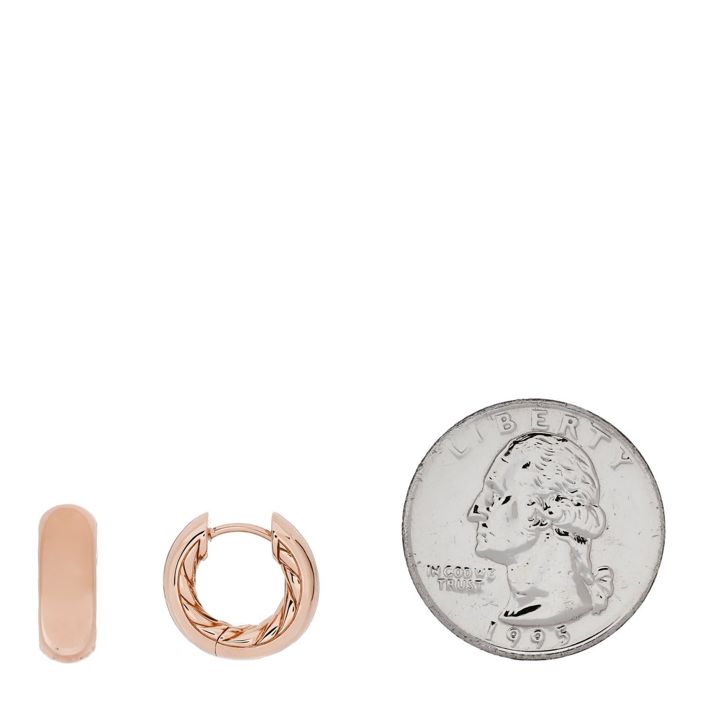 18K Rose Gold Mercer Micro Hoop Earrings
